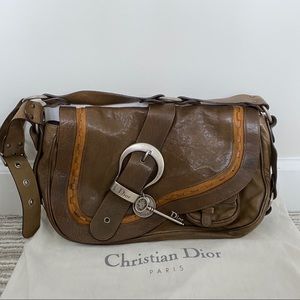 Christian Dior Large Gaucho Double Saddle Bag